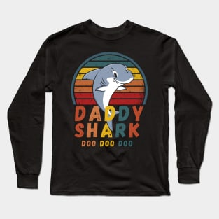 Daddy Shark Shirt Father's day Gift For Dad T-Shirt Long Sleeve T-Shirt